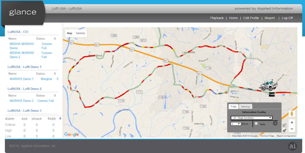 Glance Winston Salem Road Condition