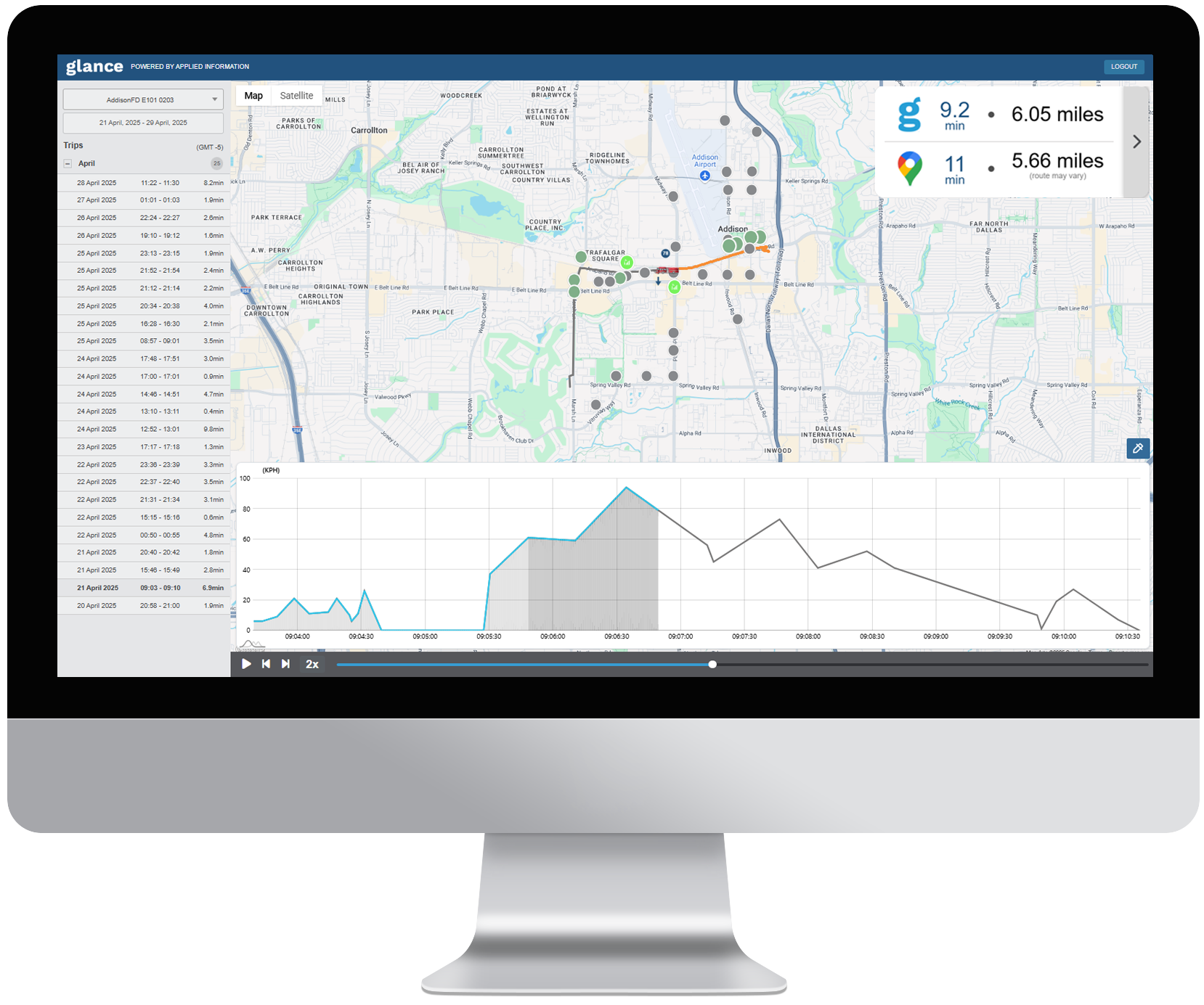 Applied Information - Preempt Speed Profile image on screen